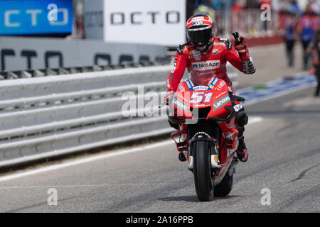 Italien. 15 Sep, 2019. Michele Pirro, Italienische Ducati Platzhalter Nummer 51 in der MotoGP (Foto von Lorenzo Di Cola/Pacific Press) Quelle: Pacific Press Agency/Alamy leben Nachrichten Stockfoto