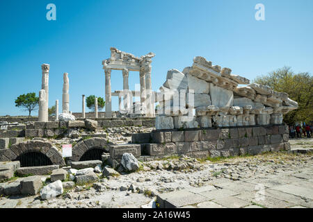 Trajaneum in Pergamon Pergamon, Bergama, Provinz İzmir, Türkei Stockfoto