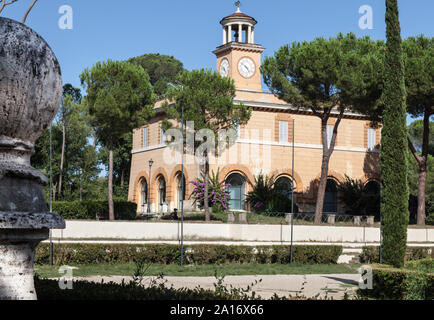 Die Villa Borghese Casino dell'Orologio, "die Uhr Gebäude, 'Piazza di Siena, 1, Rom, Italien Stockfoto