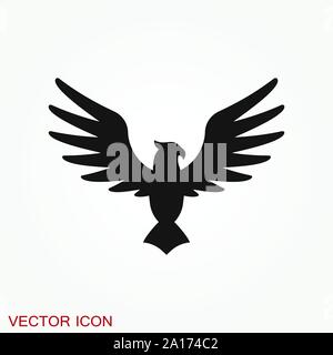 Eagle-Symbol. Logo Design Vektor Vorlage, flache Symbol. Stock Vektor