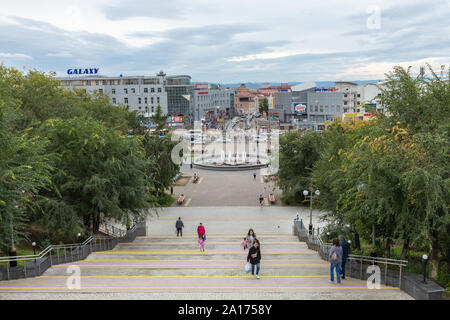 ULAN UDE, Russland - September 06, 2019: Moscow city, Republik Burjatien, Russland. Stockfoto