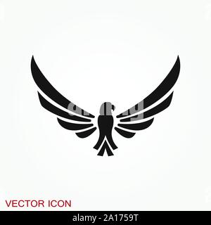 Eagle-Symbol. Logo Design Vektor Vorlage, flache Symbol. Stock Vektor