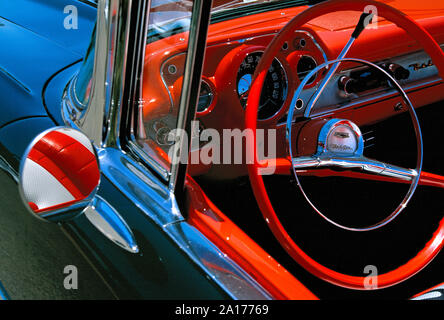 American Classic Auto. 1957. Cabrio Chevrolet Bel Air. USA. Arizona. Stockfoto