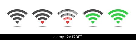 Wi fi Vector Icons Stock Vektor