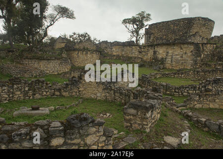 Die bergspitze Ruinen von Kuélap Festung, Chachapoyas, Amazonas, Peru Stockfoto