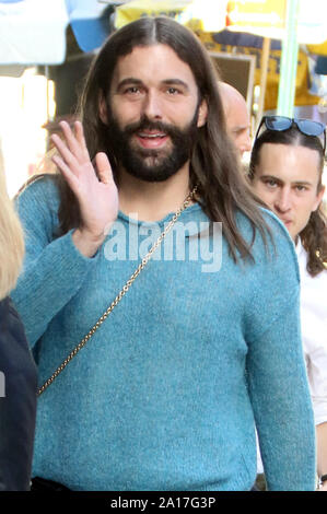 NEW YORK, NY - 24. September: Jonathan Van Ness in Strahan, Sara & Keke Förderung der neuen Staffel von Queer Eye am 24. September 2019 in New York City. Credit: RW/MediaPunch Stockfoto