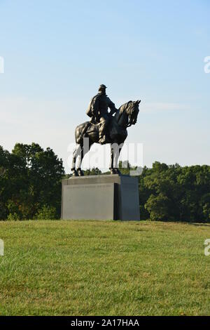 Denkmal für General Jackson einen Verbündeten Generalleutnant aus dem Amerikanischen Bürgerkrieg. Stockfoto