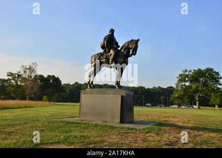 Denkmal für General Jackson einen Verbündeten Generalleutnant aus dem Amerikanischen Bürgerkrieg. Stockfoto