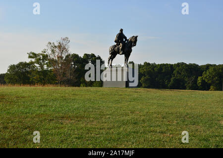 Denkmal für General Jackson einen Verbündeten Generalleutnant aus dem Amerikanischen Bürgerkrieg. Stockfoto