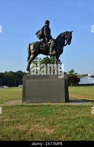 Denkmal für General Jackson einen Verbündeten Generalleutnant aus dem Amerikanischen Bürgerkrieg. Stockfoto