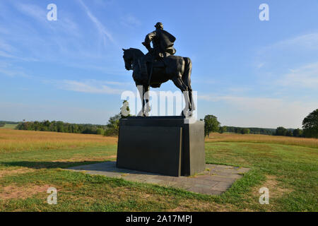 Denkmal für General Jackson einen Verbündeten Generalleutnant aus dem Amerikanischen Bürgerkrieg. Stockfoto