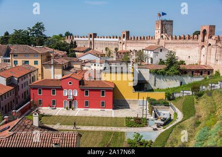 Die ummauerte Stadt Cittadella, mittelalterliches Dorf in Venetien Stockfoto