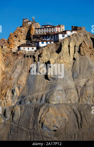 Dhankar Kloster, Spiti Valley, Himachal Pradesh Stockfoto