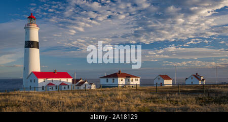 Punkt Amour Leuchtturm in Labrador, Kanada. Der Leuchtturm ist 125 Meter hoch und ist damit die höchste in Atlantik Kanada, und der zweithöchste in allen o Stockfoto