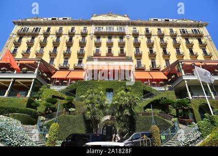 Das Grand Hotel Tremezzo, Comer See, Lombardei, Italien Stockfoto