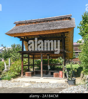 Takano kanzo Yashiki (ehemaliger Wohnsitz der Familie), ein traditionelles japanisches Haus in Koshu Shioyama, Stadt, Yamanashi, Japan Stockfoto