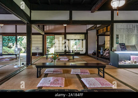 Takano kanzo Yashiki (ehemaliger Wohnsitz der Familie), ein traditionelles japanisches Haus in Koshu Shioyama, Stadt, Yamanashi, Japan Stockfoto