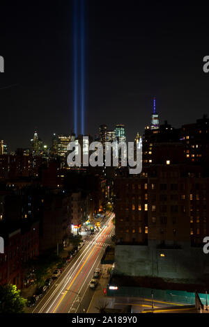 Tribut in Leuchten mit 091119 Lower East Side New York Stockfoto