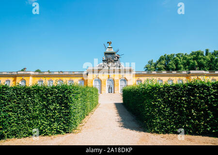 Neuen Kammern im Park Sanssouci in Potsdam, Deutschland Stockfoto