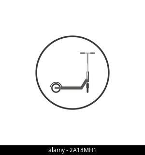 Scooter, Symbol Transport. Vector Illustration, flache Bauform. Stock Vektor