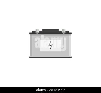 Auto Batterie Symbol. Vector Illustration, flache Bauform. Stock Vektor