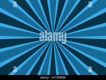 Sunburst, starburst Hintergrund, stürzender Linien. Vector Illustration. Stock Vektor
