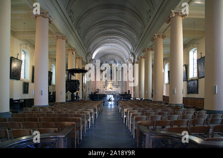 Die Kirche Saint-Joseph/die Königliche Kapelle 1690 in Waterloo, Belgien Stockfoto