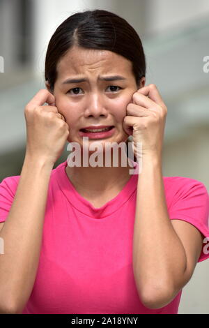 Eine Minderheit von Frauen und Angst Stockfoto