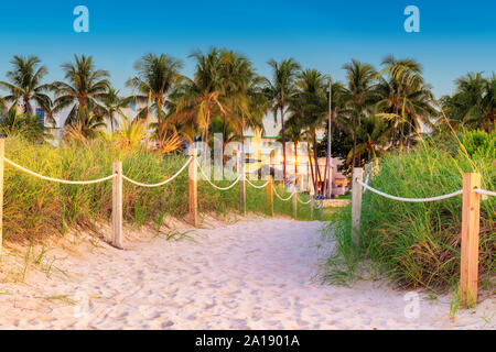 Miami Beach bei Sunrise, Florida Stockfoto