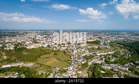 Luftaufnahme von Rodez Stadt in Aveyron, Frankreich Stockfoto