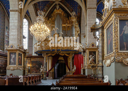 Kathedrale Basilica der Geburt der seligen Jungfrau Maria in Sandomierz, gotische Kirche um 1360 errichtet, Polen Stockfoto