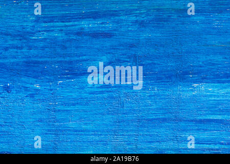 Holz- Hintergrund, alte hölzerne Wand blau lackiert, Platz für Text Stockfoto