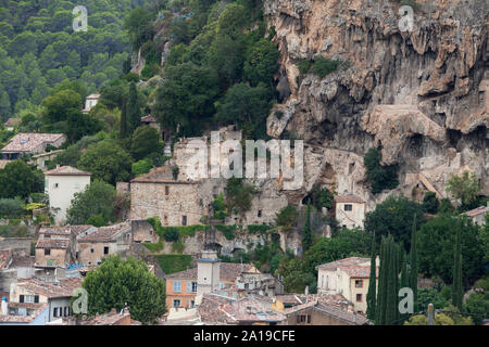 Die Altstadt von Roussillon, Vaucluse, Provence-Alpes-Côte d'Azur, Frankreich, Europa Stockfoto