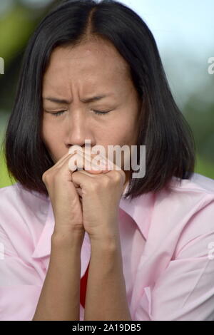 Eine junge Frau zu beten Stockfoto