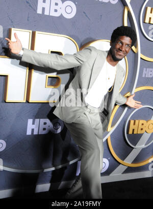 West Hollywood, Kalifornien, USA, 22. September 2019 ein Schauspieler besucht HBO Post Emmy Award Empfang folgenden 71st Primetime Emmy Awards am 22. September 2019 auf der Plaza im Pacific Design Center in West Hollywood, Kalifornien, USA. Foto von Barry King/Alamy Stock Foto Stockfoto