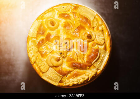 Orthodoxe name Tag hausgemachte Kuchen dekoriert Stockfoto