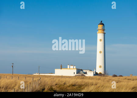 Scheunen Ness Leuchtturm in der Nähe von Dunbar Schottland. Stockfoto