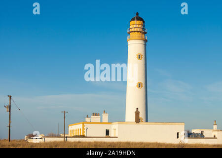 Scheunen Ness Leuchtturm in der Nähe von Dunbar Schottland. Stockfoto