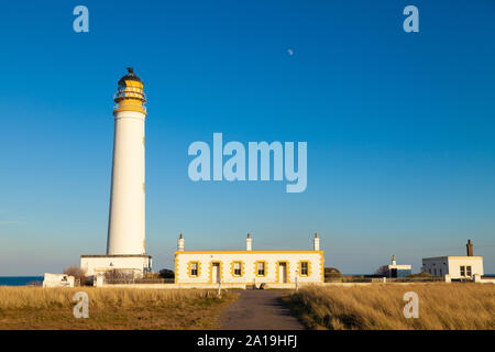 Scheunen Ness Leuchtturm in der Nähe von Dunbar Schottland. Stockfoto