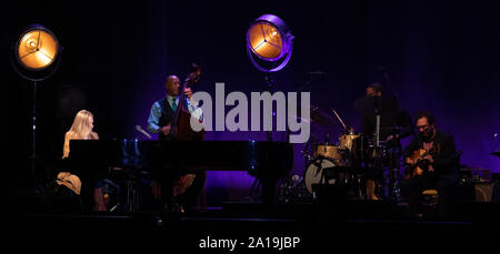 September 23, 2019: kanadische Jazzpianistin und Sängerin Diana Krall führt. (Bild: © rishi DekaZUMA Draht) Stockfoto