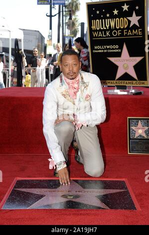 Los Angeles, CA. 24 Sep, 2019. Terrence Howard zu der Induktion Zeremonie für Stern auf dem Hollywood Walk of Fame für Terrence Howard, Hollywood Boulevard, Los Angeles, CA September 24, 2019. Quelle: Michael Germana/Everett Collection/Alamy leben Nachrichten Stockfoto