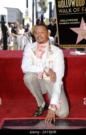 Los Angeles, CA. 24 Sep, 2019. Terrence Howard zu der Induktion Zeremonie für Stern auf dem Hollywood Walk of Fame für Terrence Howard, Hollywood Boulevard, Los Angeles, CA September 24, 2019. Quelle: Michael Germana/Everett Collection/Alamy leben Nachrichten Stockfoto