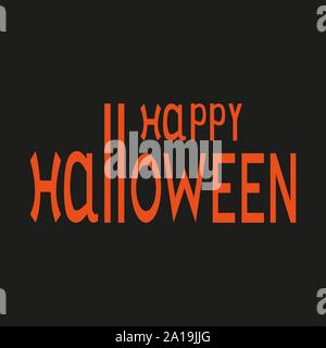 Happy Halloween text Logo Stock Vektor