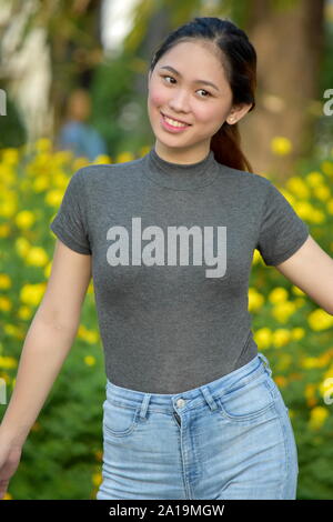 Eine schlanke Filipina Weiblich Stockfoto