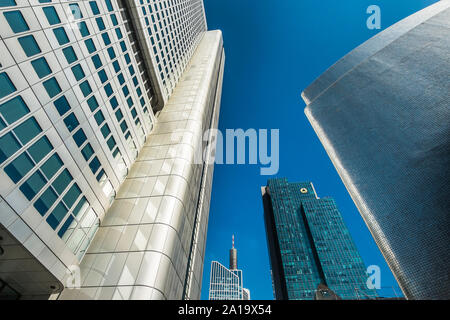 Der Frankfurter Innenstadt, Silver Tower, gallileo Tower, (Commerzbank), maintower Stockfoto