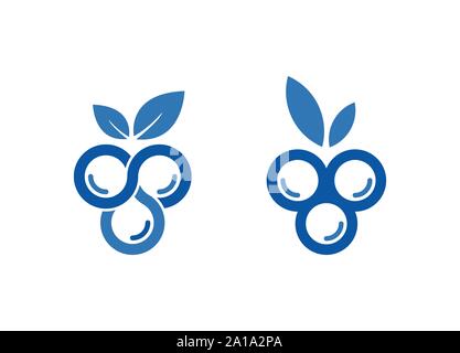 Blueberry logo Template Design, Blueberry Logo Bilder, Fotos & Vektoren, Blueberry Logo Design Stock Vektor