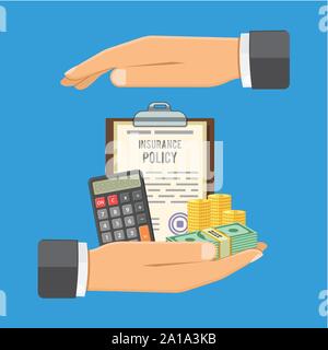 Insurance Services Konzept Stock Vektor