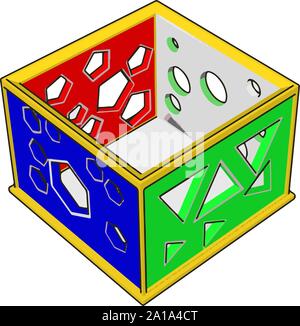 Form, Spielzeug, Illustration, Vektor auf weißem Hintergrund. Stock Vektor
