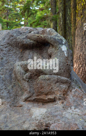 Herrin der Wälder, Crater Lake National Park, den Vulkan Legacy National Scenic Byway, Oregon Stockfoto