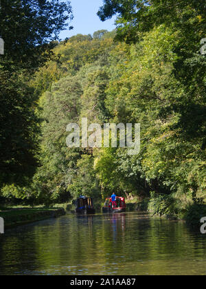 Canal Bootsurlaub auf Kennet und Avon Kanal von Badewanne Boatyard Stockfoto